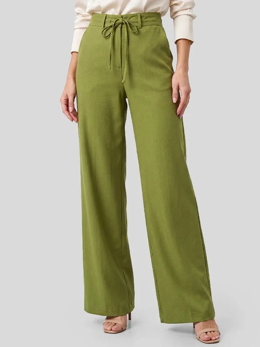 Calça pantalona verde