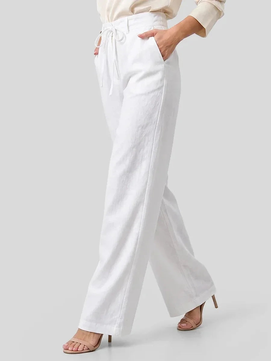 Calça pantalona branca