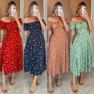 Vestido Jasmine Vestido Jasmine MRL-041 Miralleve PP Vermelho