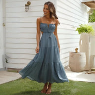 Vestido Midi Pauline Vestido Midi MRL-107 Miralleve Azul PP