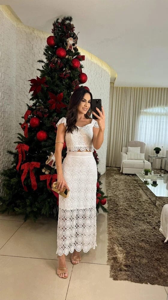 Conjunto Ana Lu Conjunto Ana MRL-112 Miralleve Branco PP 