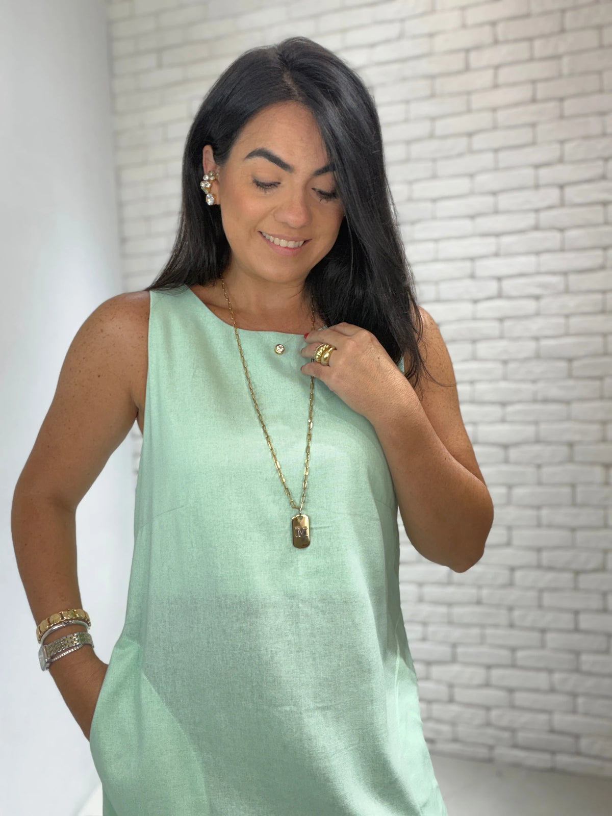 Vestido Antônia linho