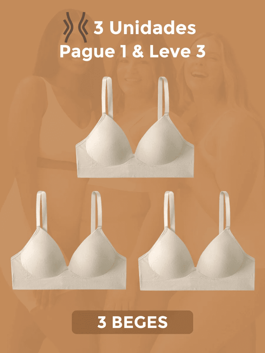 Sutiã Modelador Libelle (Compre 1 Leve 3) Sutiã Modelador MRL-045 Miralleve 